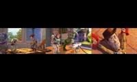 Toy Story 1 2 y 3 saga completa de mejores escenas 1995 1999 Y 2010