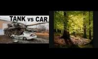 Tanks smashing cars blablablabla