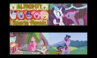 My Little pony : Friendship is Magic Sparta remixes Quadparison 2