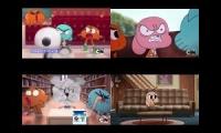 The Amazing world of Gumball Sparta remixes Quadparison