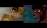Lion King 1 vs 2 Mufasa's Death Scene Comparison