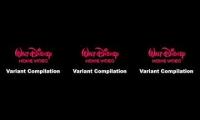 1986 Walt Disney Home Video Logo - Variant Compilation