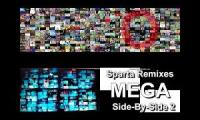 Sparta Remixes MEGA Side-By-Side Quadparison