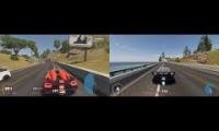 The Crew 2 - Lamborghini Veneno chasing Koenigsegg Agera R at Big Sur, California (Splitscreen)