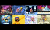 some bubbles pop and dance songs playded at once 1 dance song
