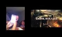 dark souls and little cake monster