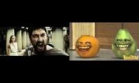 Annoying Orange and 300