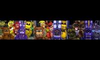 Withered,Phantom And Original Animatronics React To FNAF World Trailer