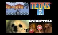 Undertale vs Tetris vs Gabe the Dog vs Jack Black Bonetrousle