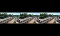 Ashland VA trains on 3 screens