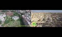 Drone view Dhaka vs Damascus