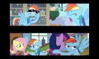 (MLP) - Best of Rainbow Dash Sparta Remixes Quadparison