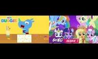 hey duggee vs Mlp At the Gala