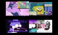 Reguler Show My little pony SpongeBob my talking tom Sparta Quadparison