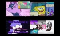 Reguler Show My little pony SpongeBob my talking tom Sparta Quadparison