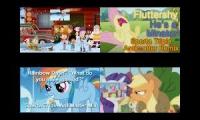 Camp Camp vs My Little Pony Sparta Triple Antimatter Remix Quadparison