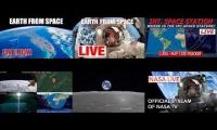 ISS Live Feed-SELENE Lunar Orbiter-Official Stream of NASA TV