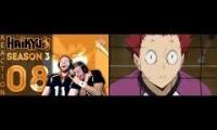 sos reaction s3 ep 8 haikyuu