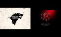 Game of Thrones combined soundtracks House Stark & Targaryen