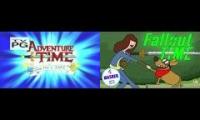 Adventure Time and Fallout Time Side By Side Comparison