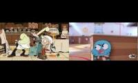 Thumbnail of Gumball throws a ball at bratty kid