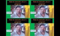 How to execute c and c++ programs
