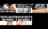 Hair removal series from hair to leg