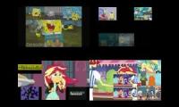 [Madhouse SFP Edition] SpongeBob SquarePants Vs. Sunset Shimmer Sparta Remix Quadparison 3