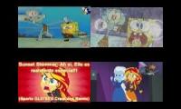 [Spanish Edition] SpongeBob SquarePants Vs. Sunset Shimmer Sparta Remix Quadparison 8