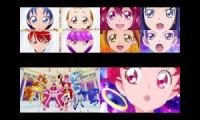 precure transformation quadparison (english version) (sorry for doki doki)