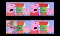 Peppa Pig Screaming Sparta remix quadparison