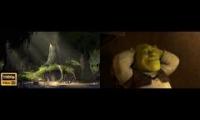 shrek intro in reverse and forwards at the same time