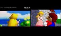 SM64 old vs new 0 star wr 6:39 vs 6:41