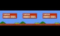 3 x Super Mario Bros Official Theme Song