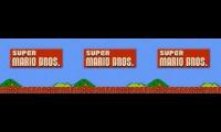 3 x Super Mario Bros Official Theme Song