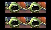 Decently cut animated screams 4x