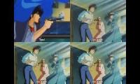 City Hunter scene Denoising and Upscaling Comparison