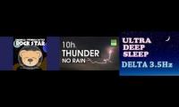 Super Massive Black Hole Lullaby + Thunder + Binaural Beats