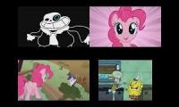 SBSP vs MLP vs Saness Sparta Remix Quadparison (Jario Edition)