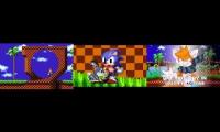 Sonic Green Hill Zone sprite animation comparison