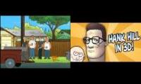 king of the hill intro 2D VS. 3D