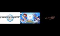 Wii Luigi Circuit Mashup Without MKWii Credits/3DS New Bowser City/Wii Daisy Circuit parts