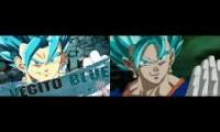 Vegito Blue vs Zamasu, but it has Fighterz music