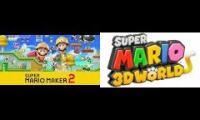Thumbnail of SMM2 (SM3dW) sky theme and edit mashup