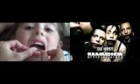 Kids flossing to rammstein