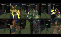 JSRF girls out of breath + beaten by their opponents