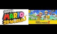 Thumbnail of SMM2 Sunsine seaside and Underwater edit mashup