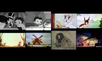 8 Paramount Cartoons Play At Once (New Version)