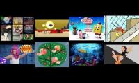 Mashed up jimmy two shoes spongebob peep lazytown Nick Jr nicktoons and phineas