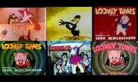 6 Looney Tunes Cartoons Played At Once (Ft. Redrawn Color)